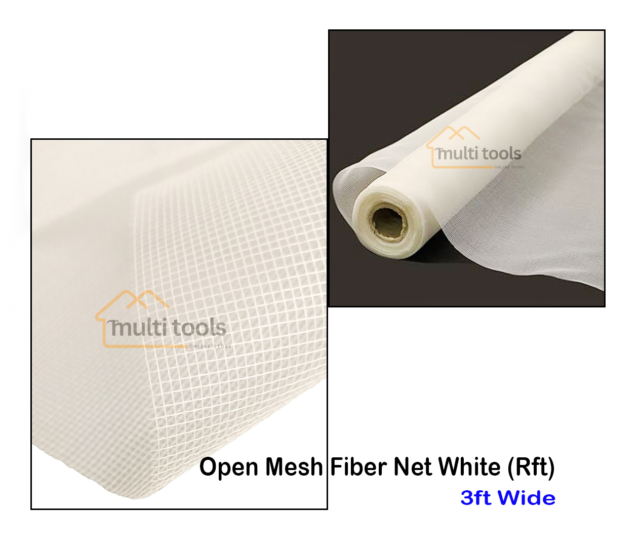 Fiber net White for Aluminium Window 3ft